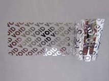 Void polyester anti-counterfeit label